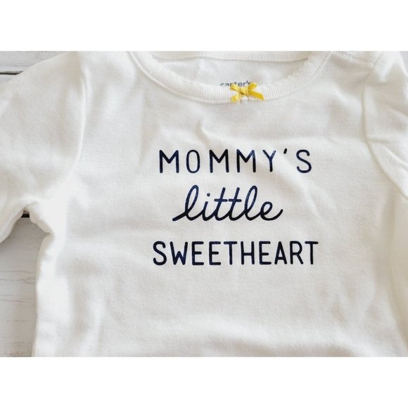 •Carter's 3 Month 3pc Mommy's Sweetheart Outfit - Picture 4 of 6